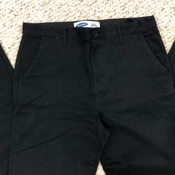 Old Navy Boys Black Skinny Pants with Built-In Flex Adjustable Waist Size 16 - Picture 7 of 8